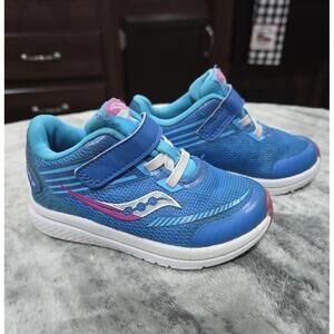 Saucony Kids Blue Sneakers with Hook and Loop Strap Toddler size 6